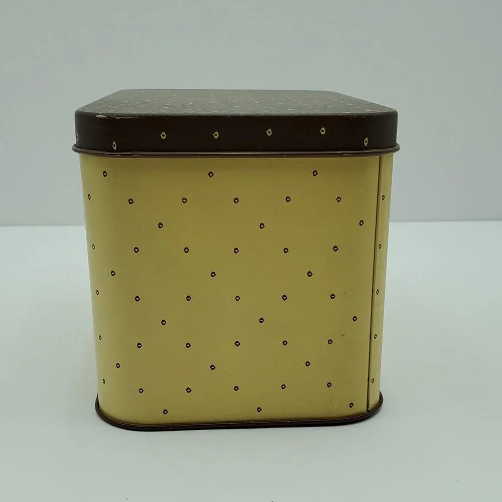 Pfaltzgraff Village Metal Recipe Card Holder Tin Box Cookie Candy Tea Tin - Picture 2 of 8